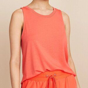 Lou & Grey | Swingy Jersey Tank | Vibrant Red/Orange | Medium